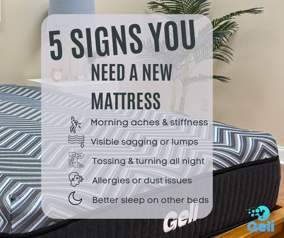 5 Signs You Need a New Mattress (and How the Geli Bed Fixes Them)